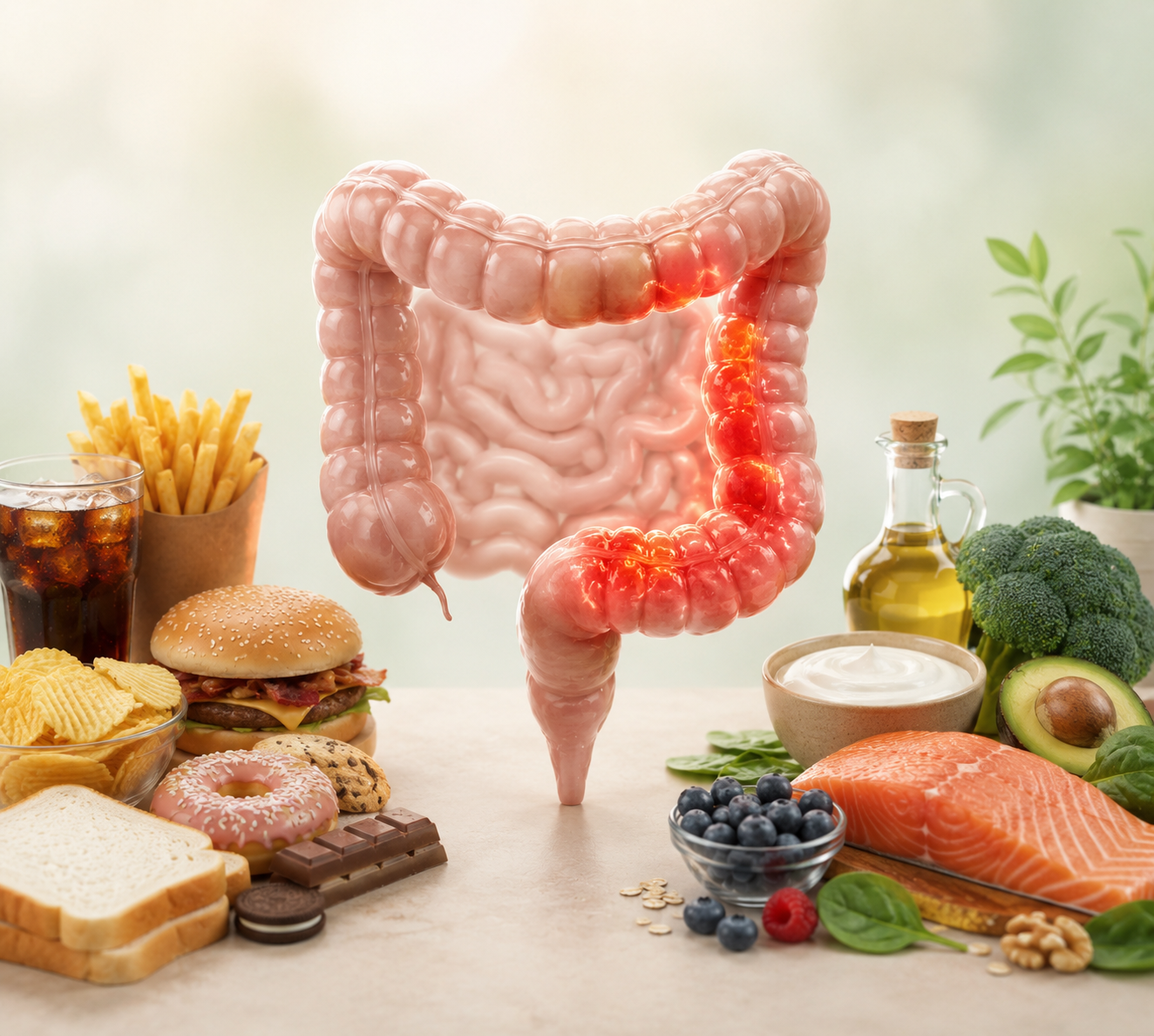 Alimentos que inflamam o intestino: lista completa e alternativas saudáveis